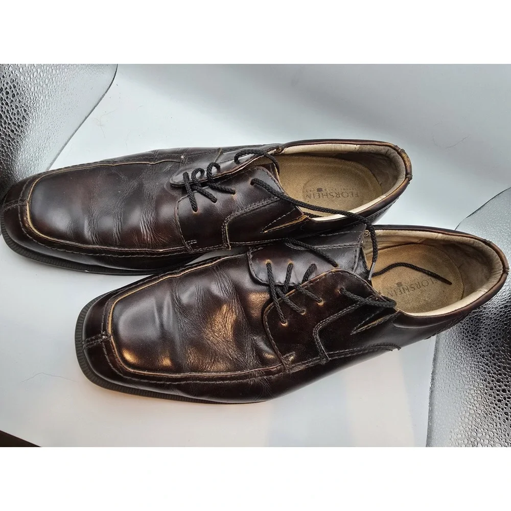 Florsheim‎ Brown Leather Oxfords Men's 11.5D #13113-221